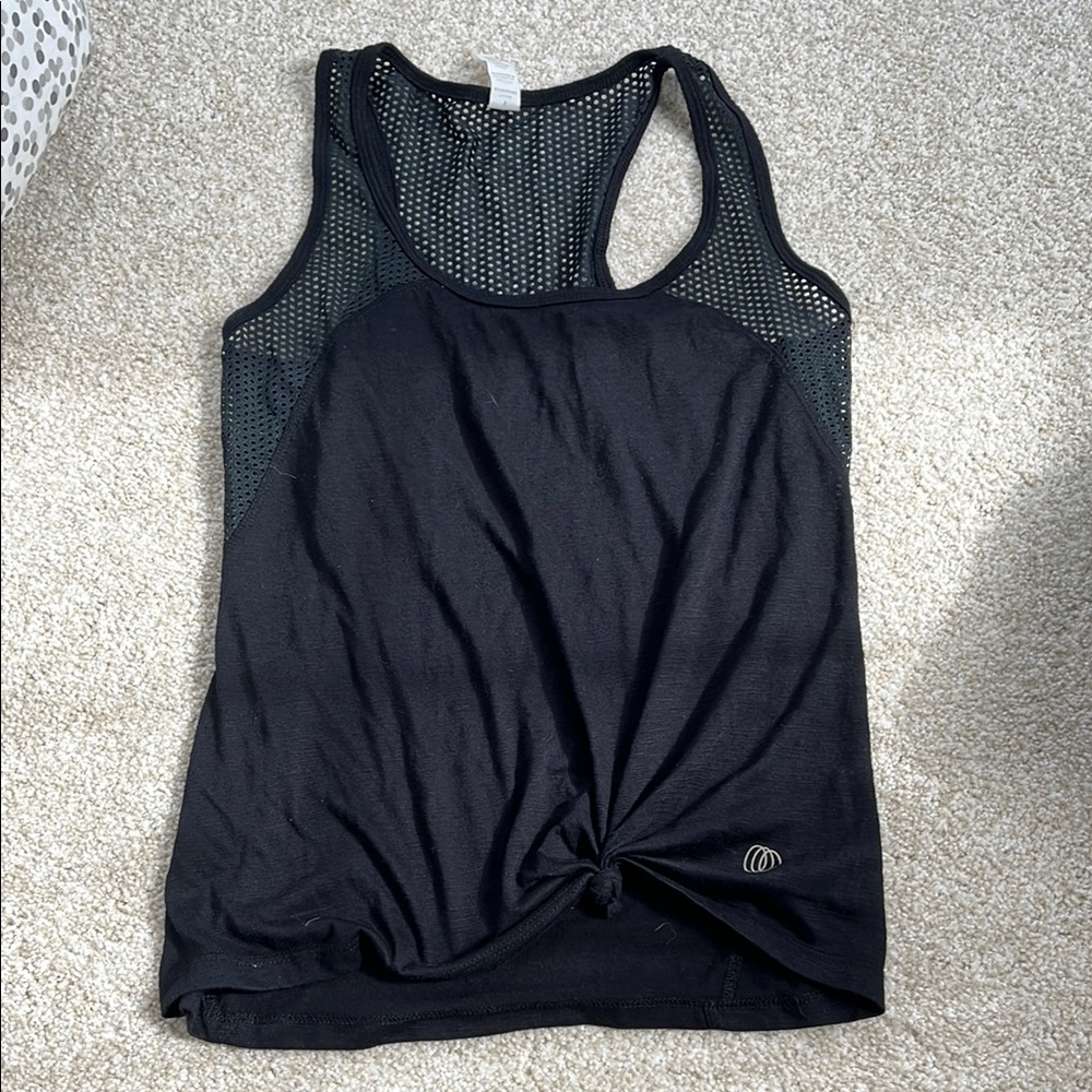 Black Mesh Workout Tank